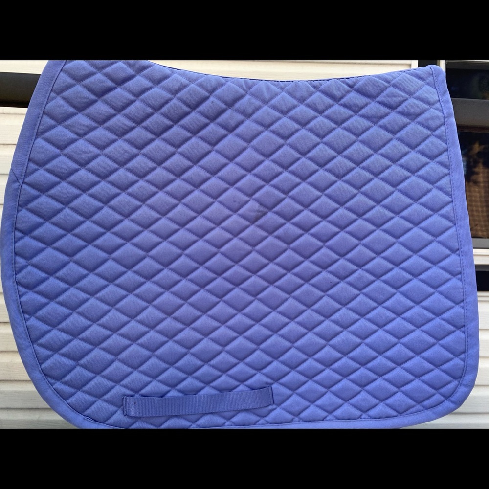 Light purple English saddle pad
